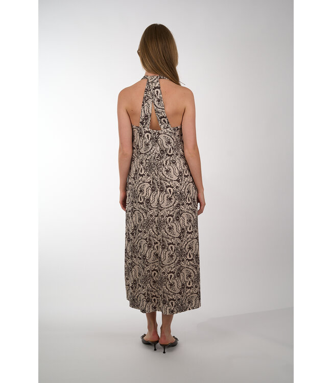 WITH BLACK LAMINA TALIA SL MINI DRESS