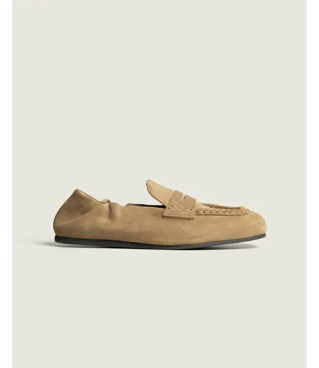 POSA PENNY LOAFER SQUARE LIGHT CAMEL