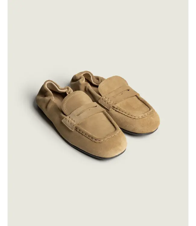 POSA PENNY LOAFER SQUARE LIGHT CAMEL