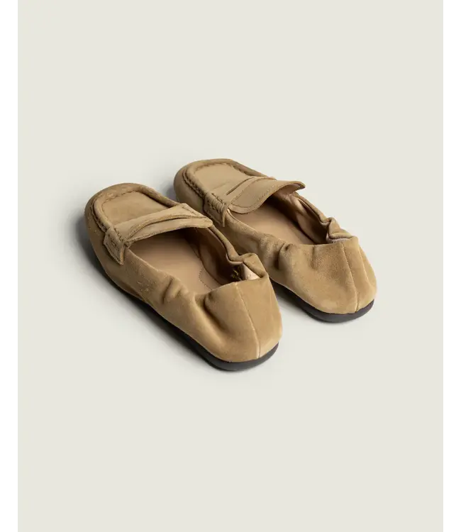POSA PENNY LOAFER SQUARE LIGHT CAMEL