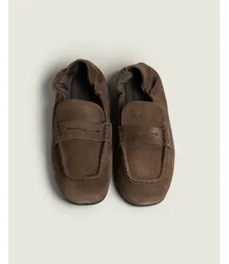 Posa POSA PENNY LOAFER SQUARE DARK BROWN