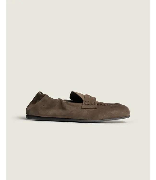 POSA PENNY LOAFER SQUARE DARK BROWN