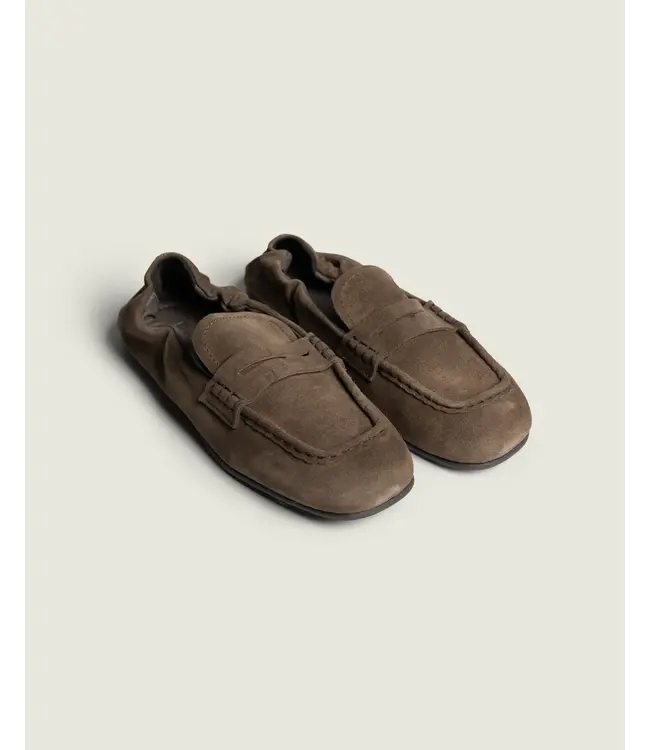 POSA PENNY LOAFER SQUARE DARK BROWN