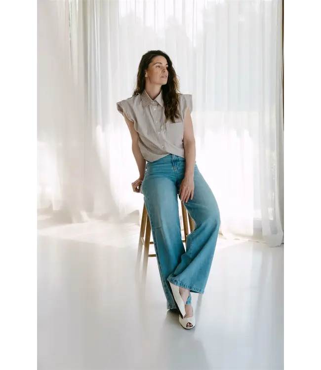 AIMEE THE LABEL JALE JEANS BLUE