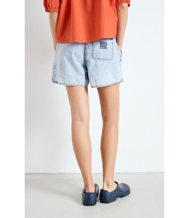 AMERICAN VINTAGE PAY09AE26 SHORTS BLUE SNOW
