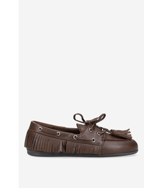 Posa POSA BOAT LOAFER NATIVE TASSEL BROWN
