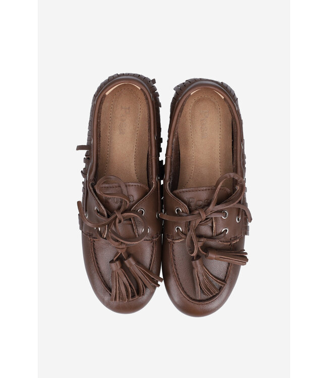 POSA BOAT LOAFER NATIVE TASSEL BROWN