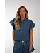 BY BAR  PIXIE SHORT DENIM BLOUSE MEDIUM DENIM