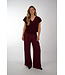 BY BAR SIL V-NECK PULLOVER WINE