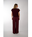 BY BAR SIL V-NECK PULLOVER WINE