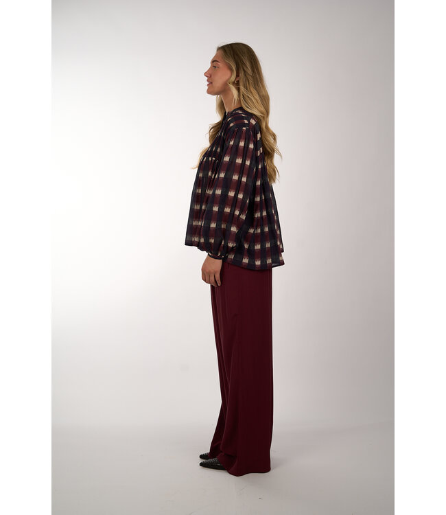BY BAR BENJI VISCOSE PANTS WINE