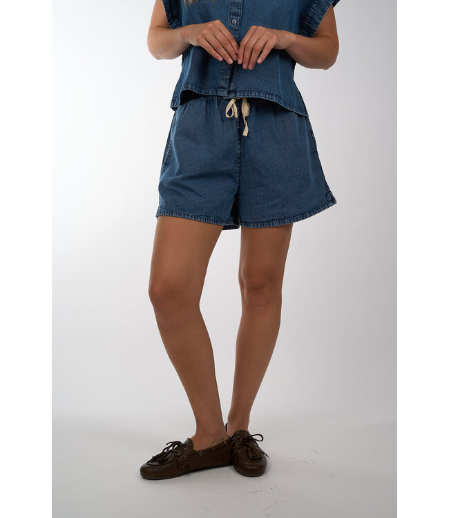 BY BAR MISA DENIM SHORTS MEDIUM DENIM