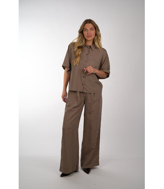 By Bar BY BAR CELIN STRIPE PANTS BURGUNDY STRIPE