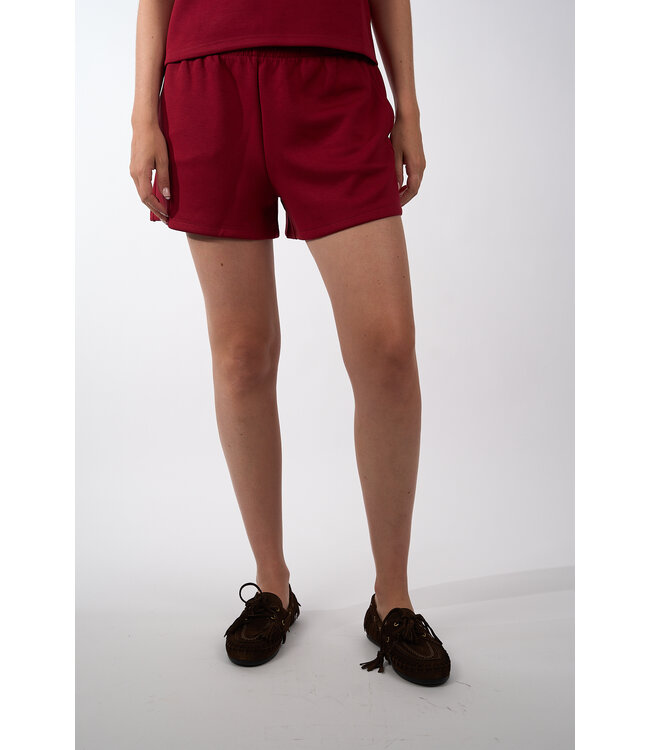 MSCH COPENHAGEN HARISSA IMA SWEAT SHORTS RHUBARB