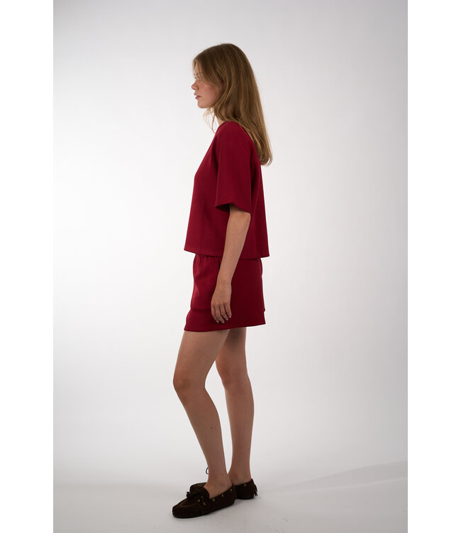 MSCH COPENHAGEN HARISSA IMA SWEAT SHORTS RHUBARB