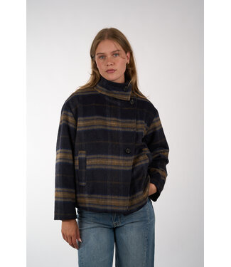 JC Sophie JCSOPHIE PATTY JACKET 346 BLUE CHECK