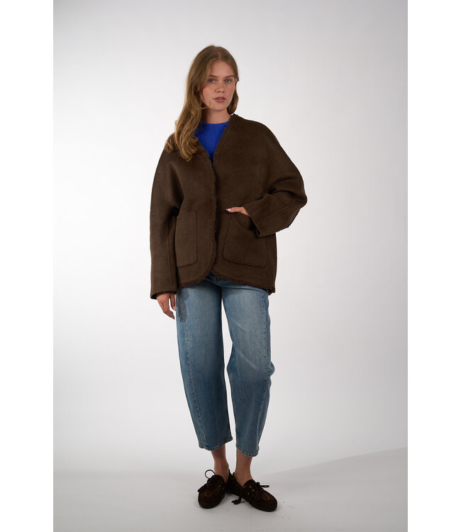 JCSOPHIE PALACE JACKET 226 DARK BROWN
