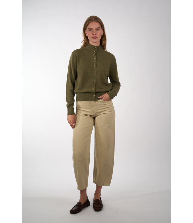 JCSOPHIE PORTER CARDIGAN 168 ARMY GREEN