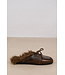 POSA BOAT LOAFER MULE HAIRY FUR