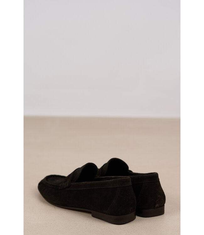 POSA PENNY LOAFER DARK BROWN SUEDE