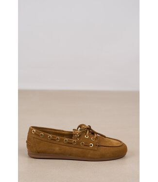 Posa POSA BOAT LOAFER SADDLE STICK CAMEL