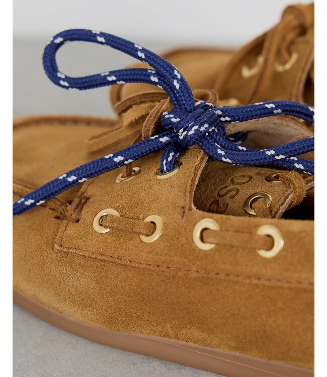 POSA BOAT LOAFER SADDLE STICK CAMEL