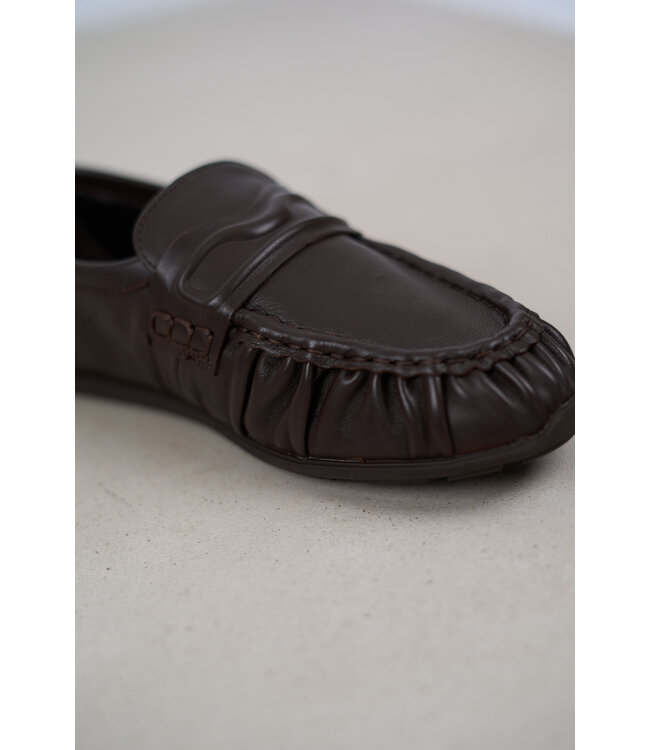 NUBIKK RILEY MIO DK BROWN LEATHER
