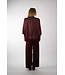 IVI SOLID LACE TUNIC BLOUSE BURGUNDY