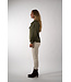 IVI WOLID SILK BLOUSE OLIVE