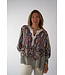 IVI CRYSTAL PAISLEY TUNIC BLOUSE OLIVE