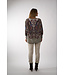IVI CRYSTAL PAISLEY TUNIC BLOUSE OLIVE