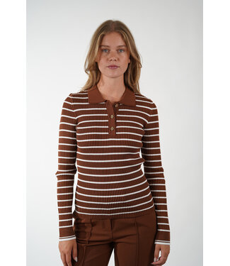 Aaiko AAIKO OLIN STRIPE DARK MOCHA