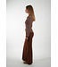 AAIKO OLIN STRIPE DARK MOCHA