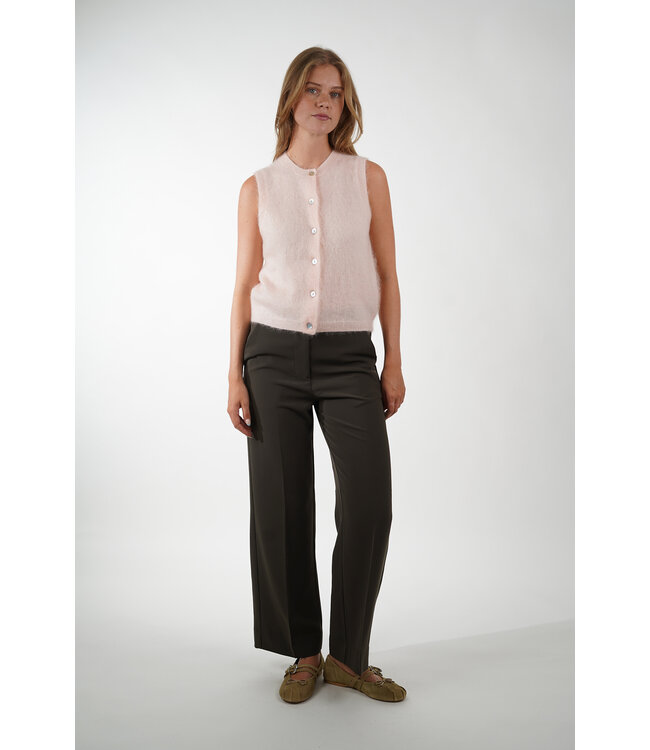 SECOND FEMALE FIQUE CLASSIC TROUSERS BLACK OLIVE