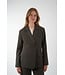 SECOND FEMALE FIQUE FITTED BLAZER BLACK OLIVE