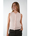 SECOND FEMALE BROOK KNIT BUTTON VEST PALE DOGWOOD