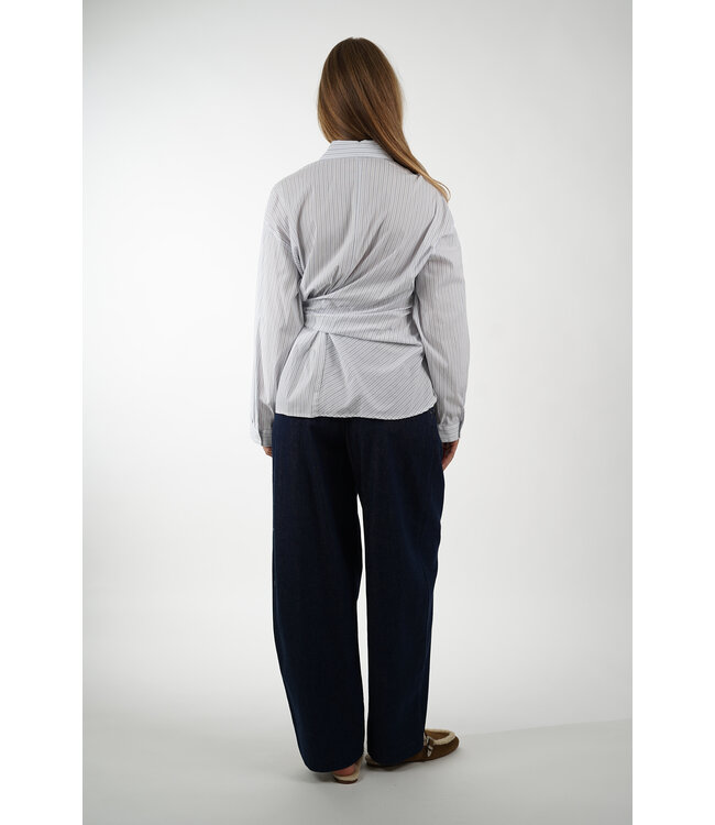 SAMSOE & SAMSOE SAHARPER PLEAT JEANS 16014 SOFT DENIM