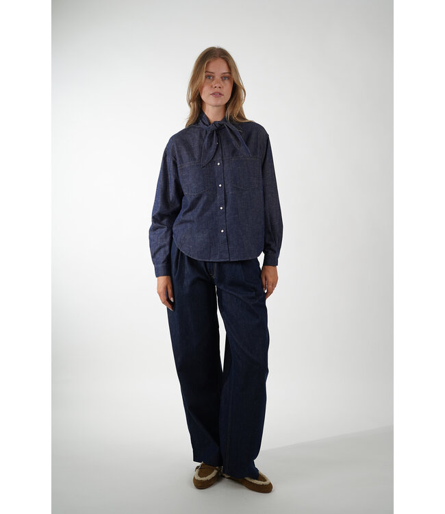 JC SOPHIE PLUM BLOUSE DENIM