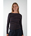 By Bar BY BAR LEYA BIG STRIPE TOP COFFEE BEAN