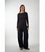 BY BAR LEYA BIG STRIPE TOP COFFEE BEAN