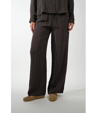 By Bar BY BAR PELLE SATIN STRIPE PANTS ESPRESSO