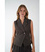 Second Female SECOND FEMALE RIESE FITTED WAISTCOAT DARK BROWN