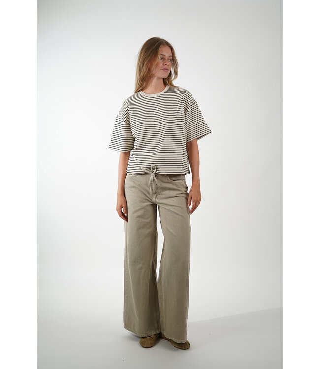 MSCH COPENHAGEN NILDA IMA SWEATSHIRT 19189 OATMEAL/BLACK