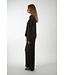 BY BAR KRIS SATIN STRIPE BLOUSE ESPRESSO