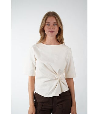 Second Female SECOND FEMALE ARKAI DRAPE TEE EGGNOG