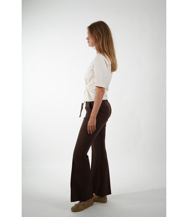 SECOND FEMALE ARKAI DRAPE TEE EGGNOG