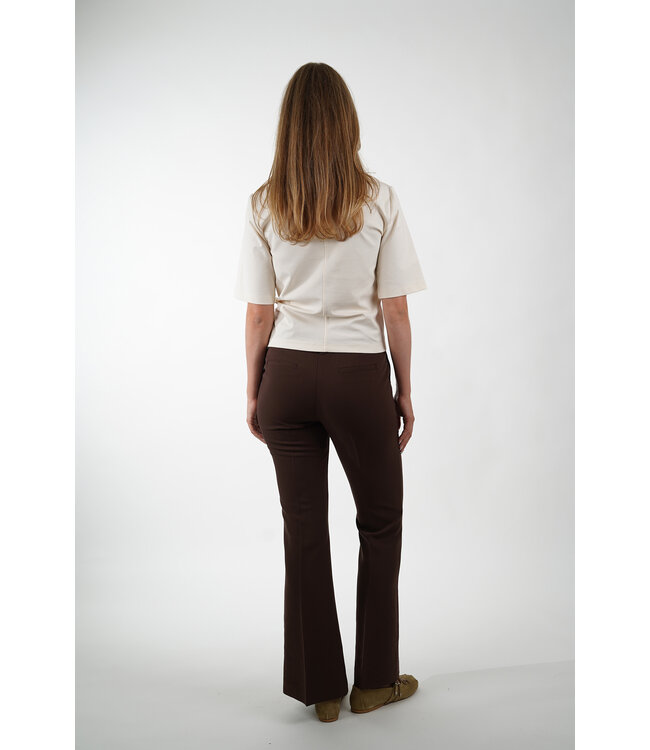 SECOND FEMALE ARKAI DRAPE TEE EGGNOG
