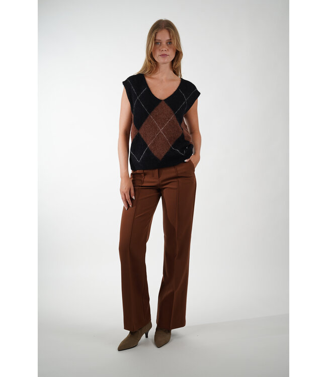 AAIKO EMMY JACQUARD FUDGE
