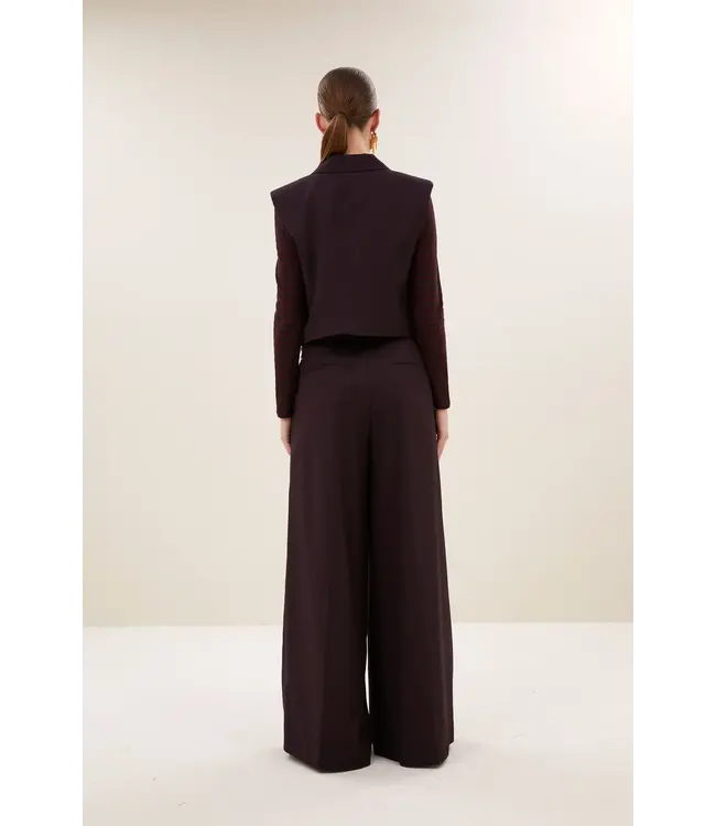 BY BAR BOBI GILET DARK WINE
