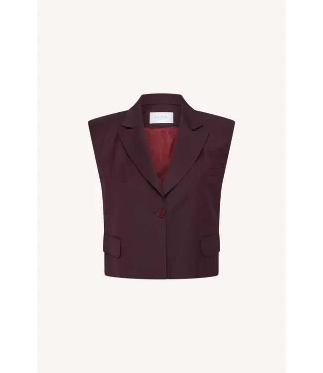BY BAR BOBI GILET DARK WINE